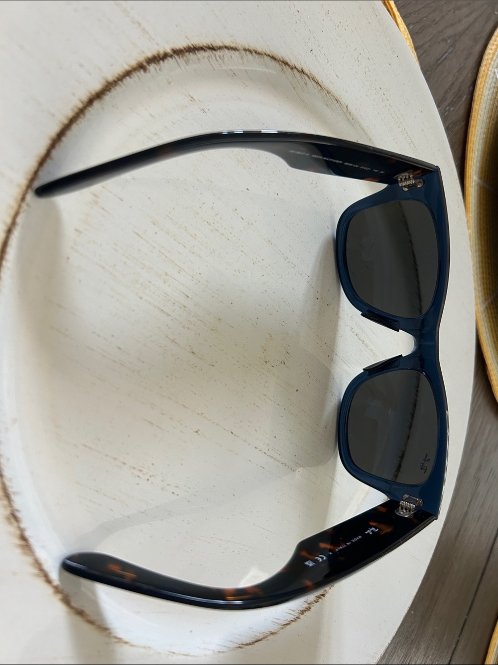 Ray-Ban Navy Frame Sunglasses with Blue Lenses - Picture 6 of 6